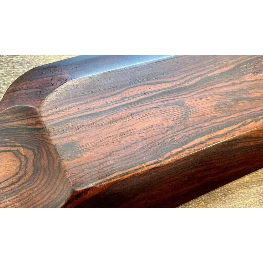 Handmade Wooden Tray with Wood Inlaid Letter Opener - Picture 4 of 4